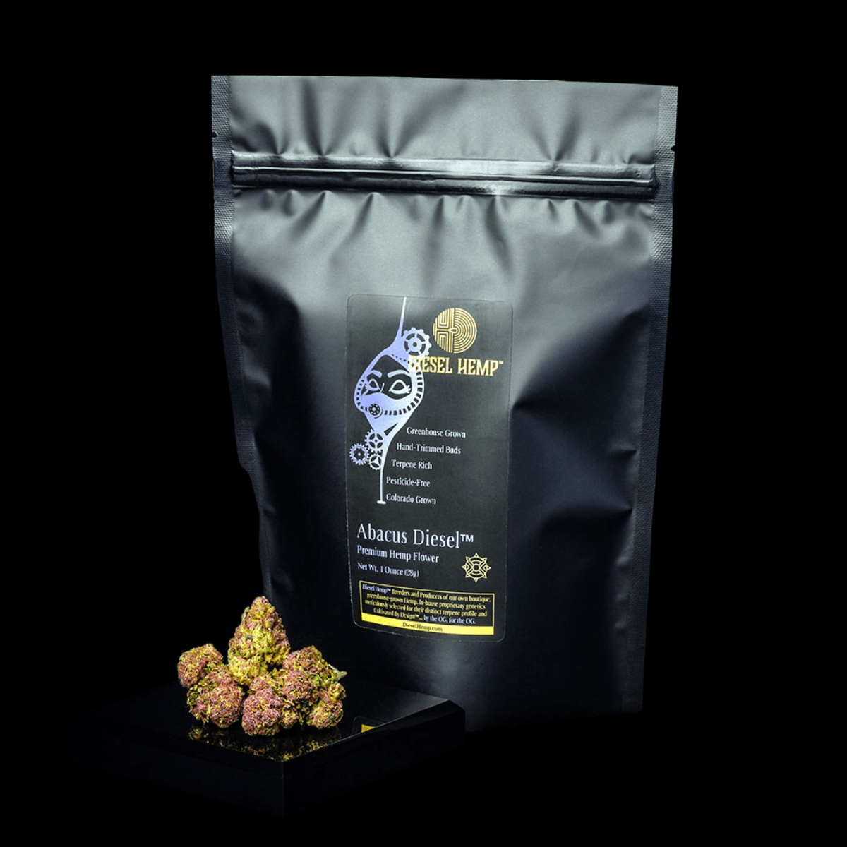 Abacus Diesel CBD Flower 1 Ounce Bag